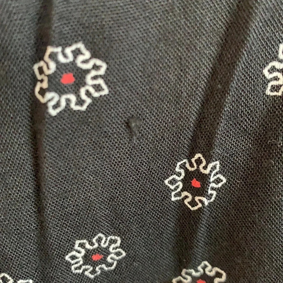 Free People - black, red, white flouncy tunic - Picture 10 of 11